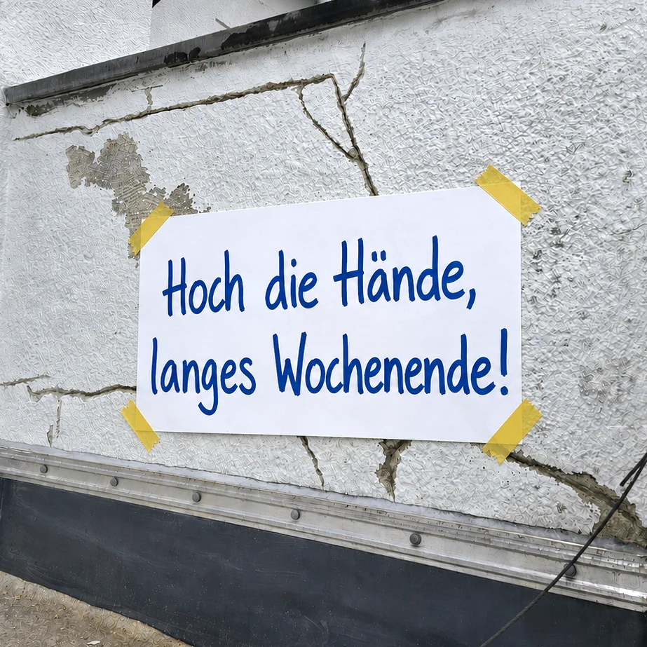 Hoch die Hände, langes Wochenende! - Klinkens Malerbetrieb