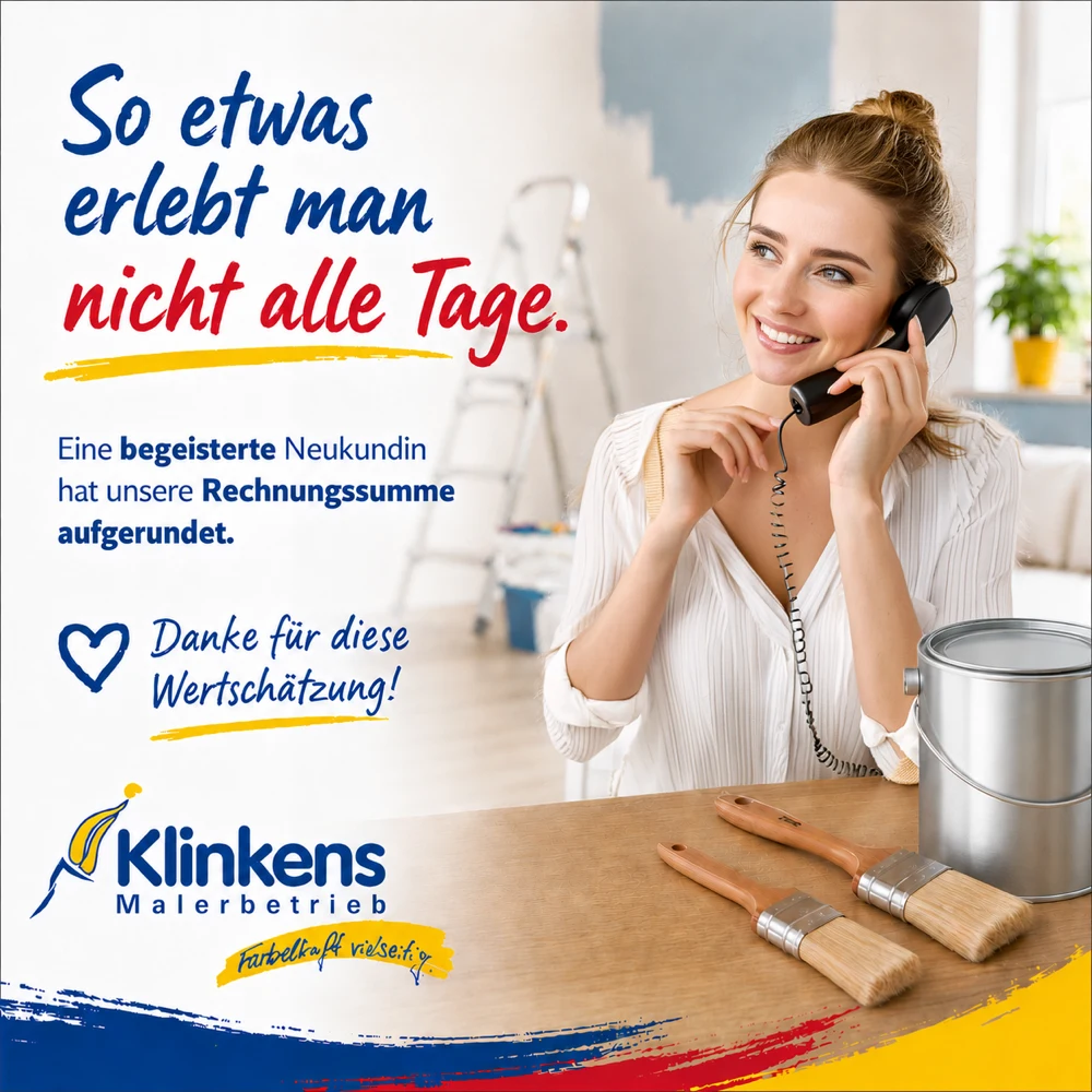 Kundenzufriedenheit - Klinkens Malerbetrieb